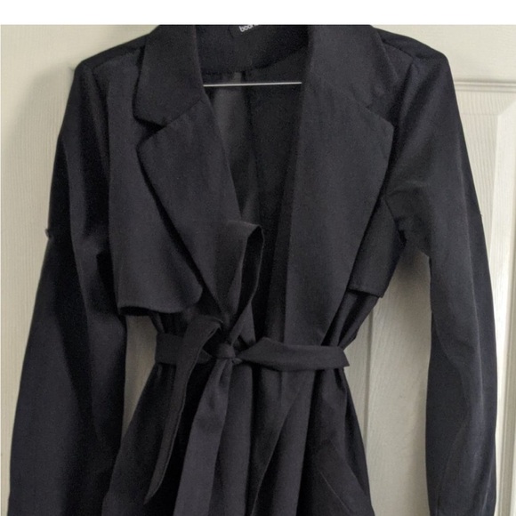 Chic Black Trench Coat for Women